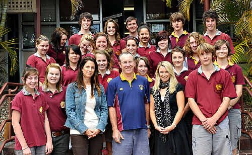 Teachers Sharon Buckland, Geoff Haig and Tracey Morrison with the Gympie High students who are heading to Japan. Teachers Sharon Buckland, Geoff Haig and Tracey Morrison with the Gympie High students who are heading to Japan.
